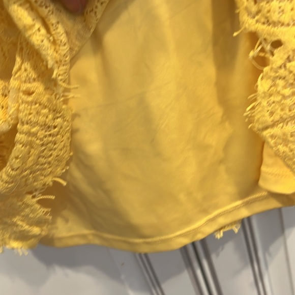 Laundry by Shelli Segal yellow crotchet dress - Picture 6 of 9